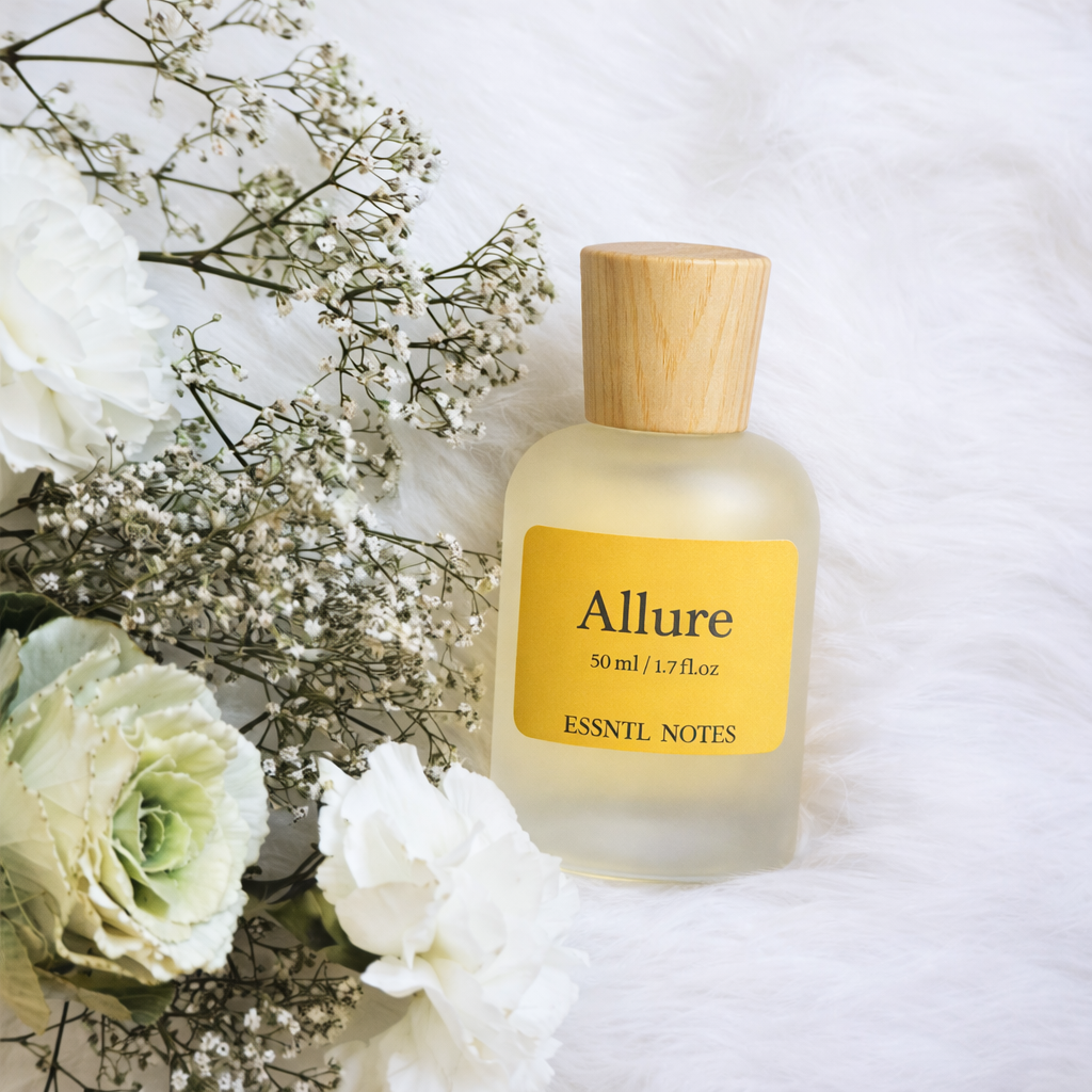 ESSNTL NOTES Allure Perfume – Elegant & Balanced Citrus Floral Fragrance | 50ml Eau de Parfum | Fresh, Warm & Sophisticated Scent | Long-Lasting Luxury Perfume | Timeless, Graceful Signature Vibe