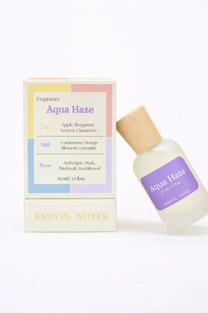 ESSNTL NOTES Aqua Haze Fresh Invigorating Aquatic Fruity 50ml perfume, premium fragrance ideal for gifting, with premium gift box, ideal for gifting