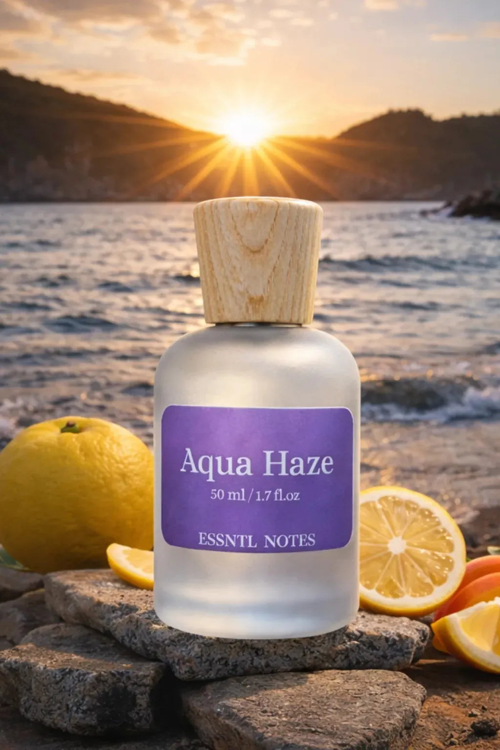 ESSNTL NOTES Aqua Haze Fresh Invigorating Aquatic Fruity 50ml , premium fragrance ideal for gifting