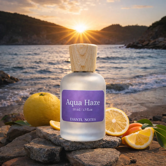 ESSNTL NOTES Aqua Haze Fresh Invigorating Aquatic Fruity 50ml , premium fragrance ideal for gifting