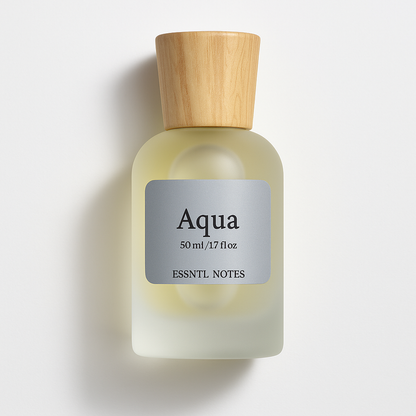 ESSNTL NOTES Aqua Perfume - Timeless & Elegant Marine Citrus Fragrance | 50ml Eau de Parfum | Fresh, Breezy & Uplifting Scent | Long-Lasting Everyday Fragrance | Unisex Classic & Clean Scent