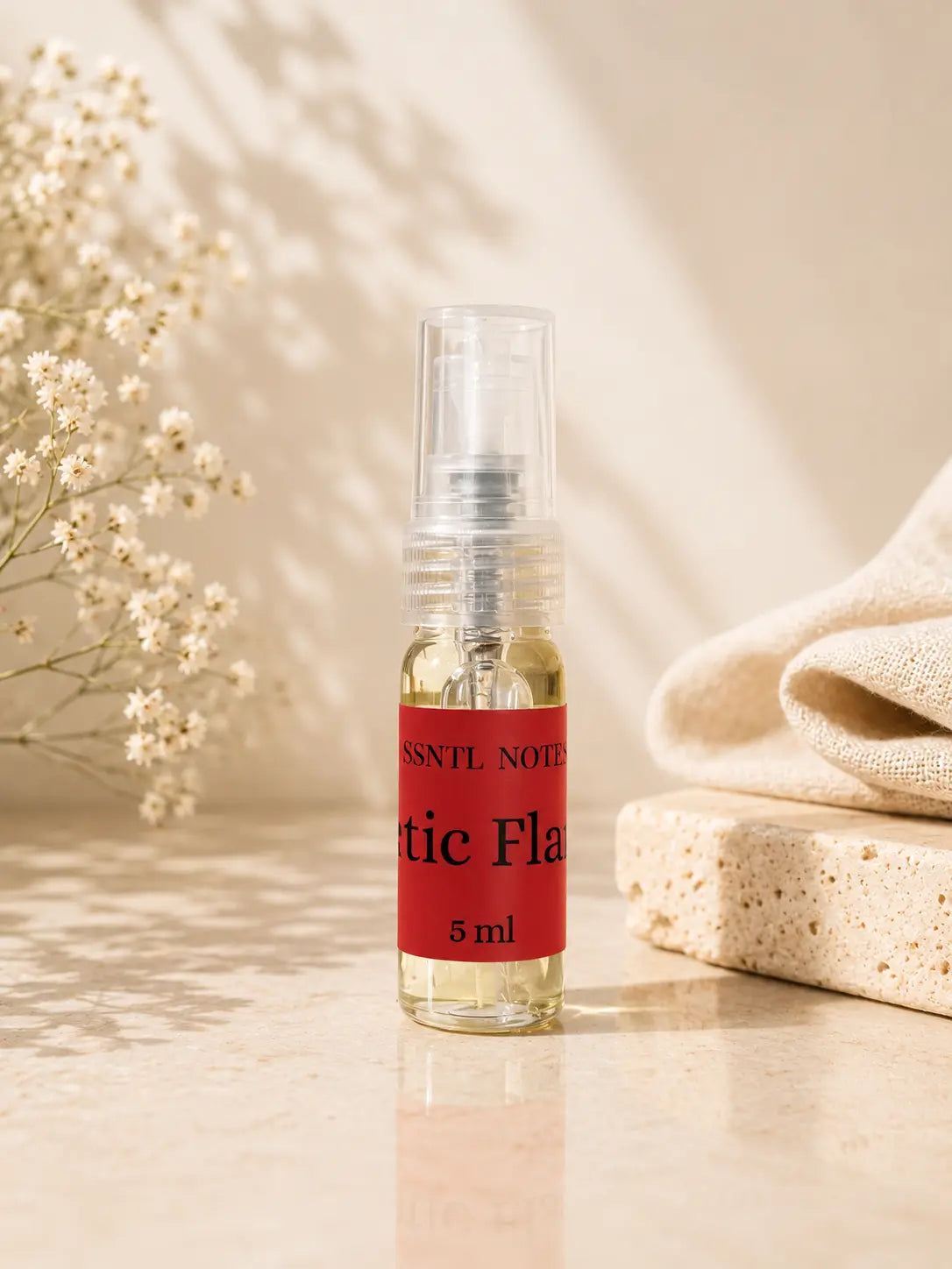 ESSNTL NOTES Arctic Flame Spicy & Woody Fragrance 5ml perfume sample for fragrance discovery and gifting