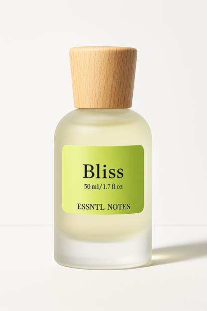 ESSNTL NOTES Bliss Perfume - Crisp & Clean Fresh Woody Fragrance | 50ml Eau de Parfum | Soft, Subtle & Inviting Scent | Long-Lasting Refreshing Fragrance | Classic & Clean Scent for Men & Women