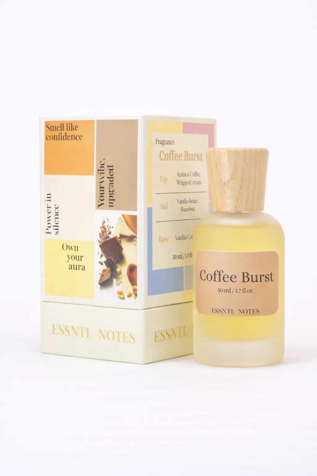 ESSNTL NOTES Coffee Burst Bold Comforting Coffee Vanilla 50ml perfume, premium fragrance ideal for gifting, with premium gift box, ideal for gifting