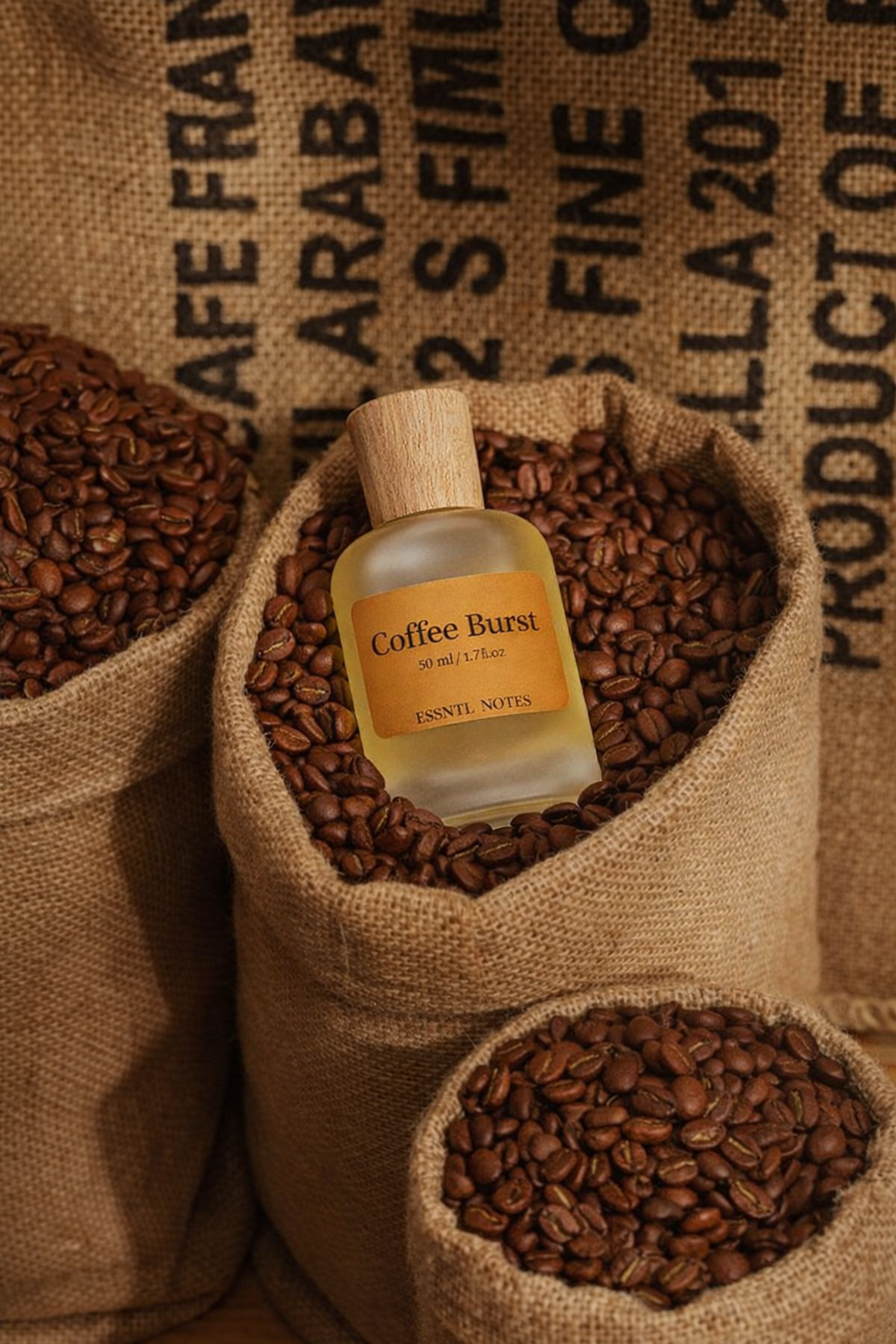 ESSNTL NOTES Coffee Burst Perfume - Bold & Comforting Coffee-Vanilla Fragrance | 50ml Eau de Parfum | Creamy, Addictive & Aromatic Scent | Long-Lasting Cozy Perfume for Men & Women | A Caffeine Kick with Sweet Depth