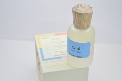 ESSNTL NOTES Cool Perfume - Refreshing & Aquatic Fresh Fragrance | 50ml Eau de Parfum | Crisp, Invigorating & Clean Scent | Long-Lasting Sporty Fragrance | Unisex Classic & Clean Scent