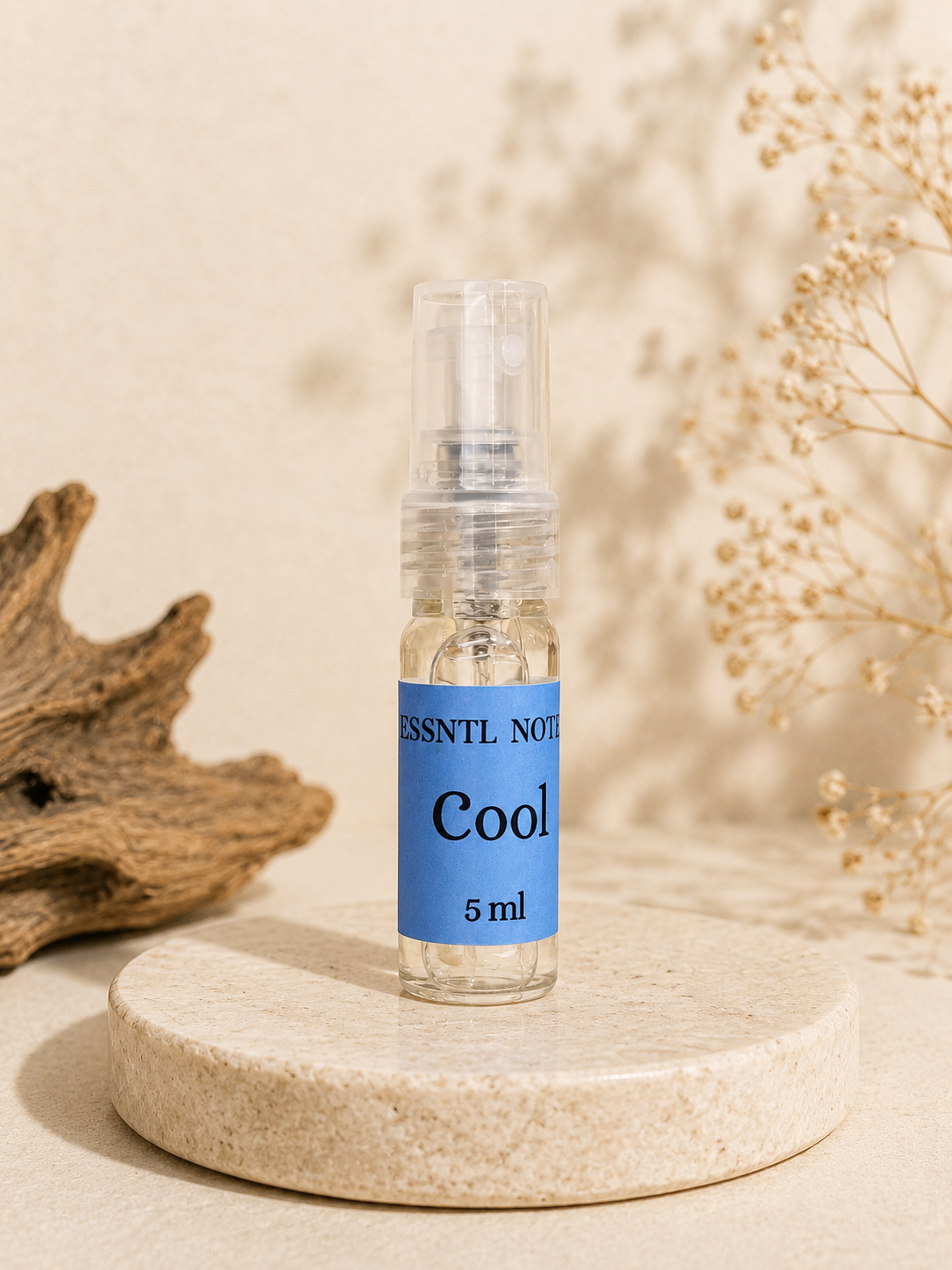 Cool 5ml Perfume Bottle by ESSNTL NOTES –  Mint and Sandalwood Fragrance