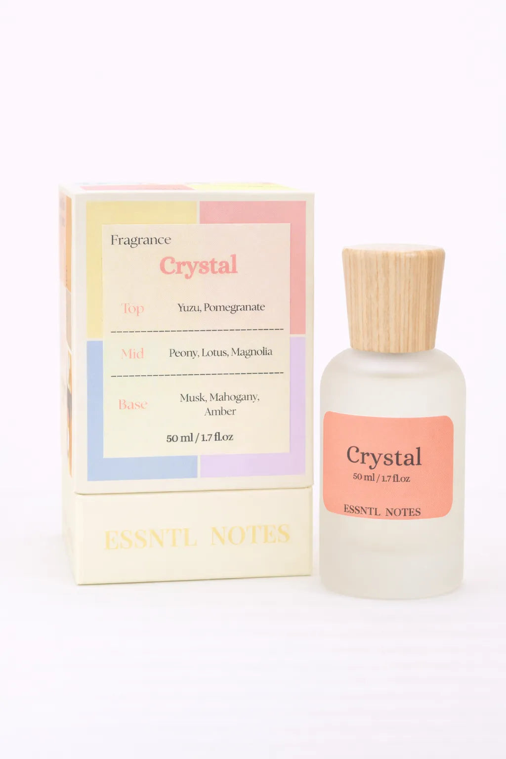 ESSNTL NOTES Crystal Fresh Fruity Floral 50ml perfume, premium fragrance ideal for gifting, with premium gift box, ideal for gifting