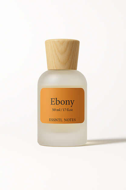 ESSNTL NOTES Ebony Perfume - Sensual & Addictive Warm Spicy Fragrance | 50ml Eau de Parfum | Sweet, Bold & Seductive Scent | Long-Lasting Nighttime Fragrance | Classic & Clean Scent for Men & Women