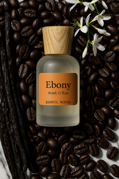 ESSNTL NOTES Ebony Perfume - Sensual & Addictive Warm Spicy Fragrance | 50ml Eau de Parfum | Sweet, Bold & Seductive Scent | Long-Lasting Nighttime Fragrance | Classic & Clean Scent for Men & Women