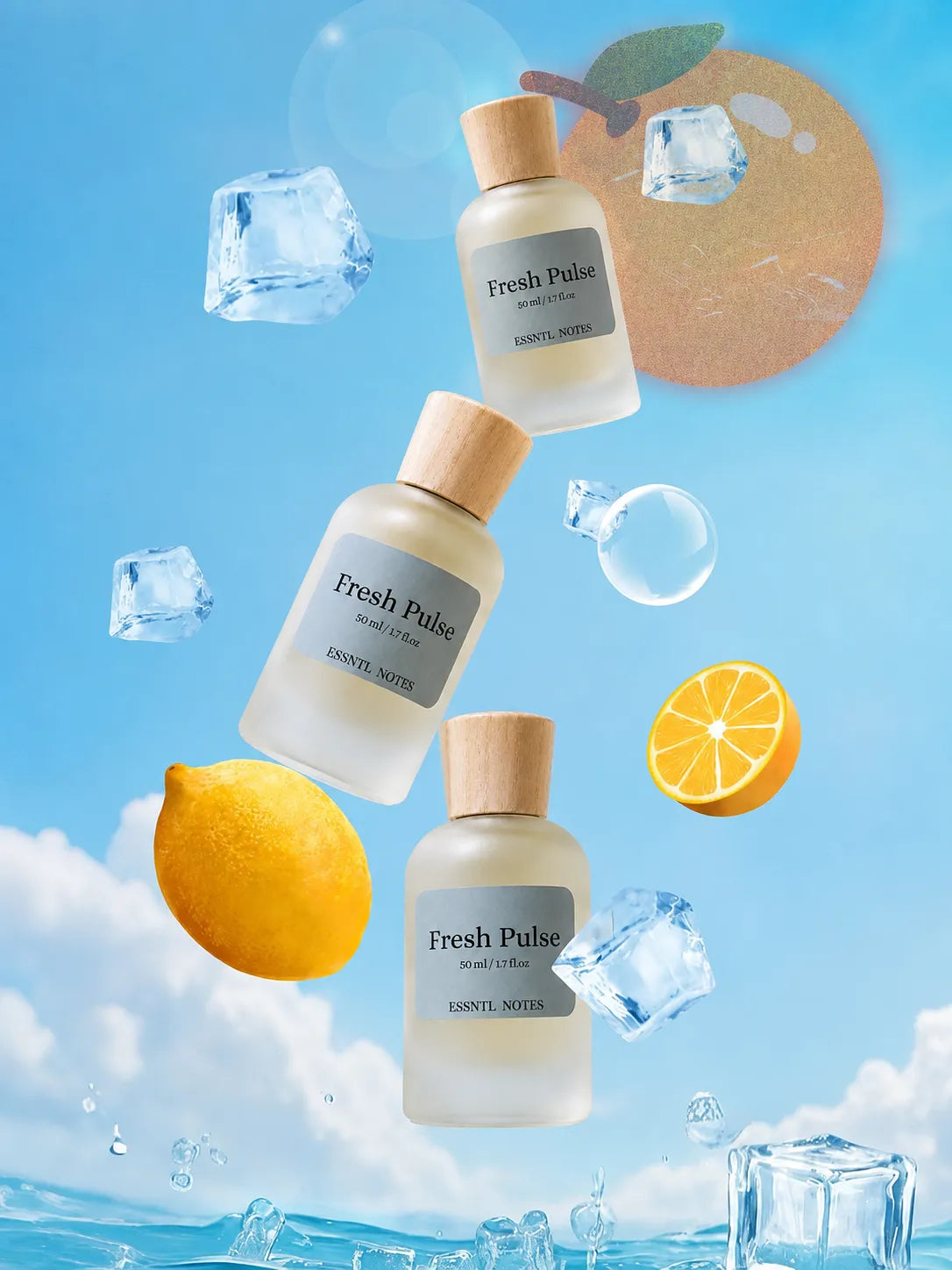 ESSNTL NOTES Fresh Pulse Fresh & Sweet Fragrance 50ml , premium fragrance ideal for gifting