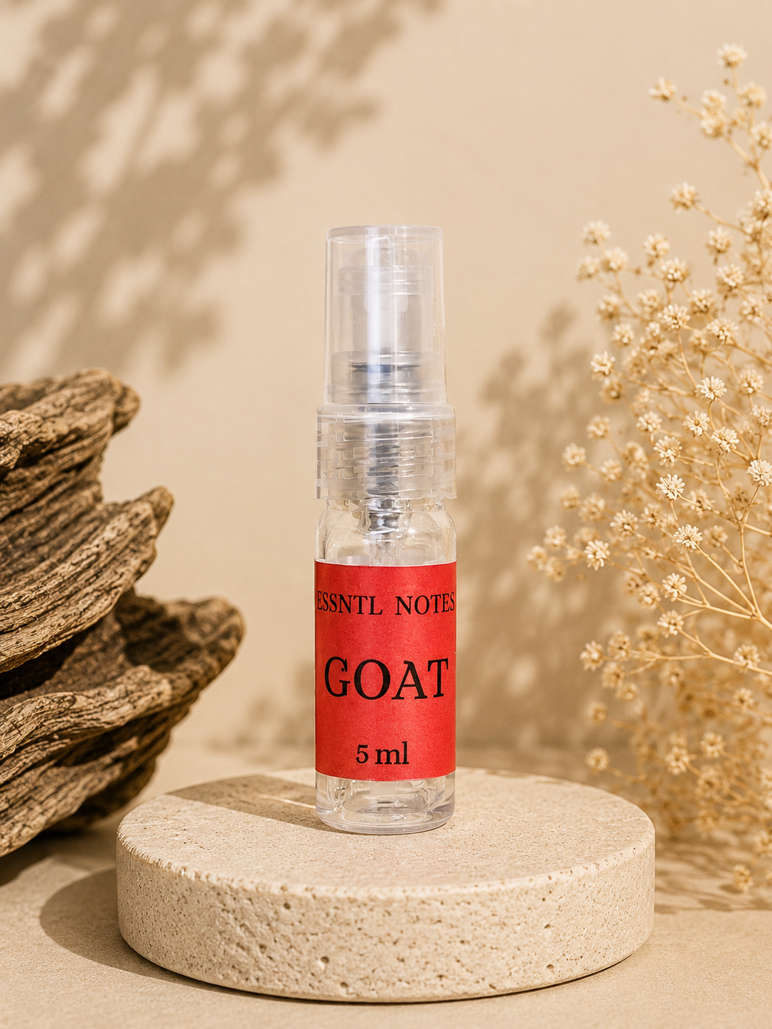GOAT 5ml Perfume Bottle by ESSNTL NOTES – Bergamot, Cinnamon and Vanilla Fragrance