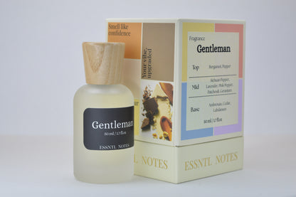 ESSNTL NOTES Gentleman Perfume - Rugged & Magnetic Spicy Woody Fragrance | 50ml Eau de Parfum | Fresh, Confident & Bold Scent | Long-Lasting Signature Fragrance | Unisex Classic & Clean Scent
