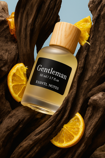 ESSNTL NOTES Gentleman Perfume - Rugged & Magnetic Spicy Woody Fragrance | 50ml Eau de Parfum | Fresh, Confident & Bold Scent | Long-Lasting Signature Fragrance | Unisex Classic & Clean Scent