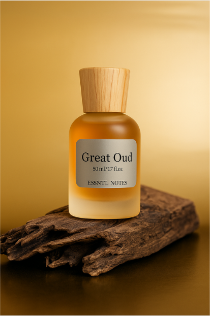 ESSNTL NOTES Great Oud Perfume – Powerful & Regal Spiced Oud Fragrance | 50ml Eau de Parfum | Deep, Dark & Commanding Scent | Long-Lasting Unisex Luxury Perfume | Majestic, Dominant Signature Vibe for Men & Women