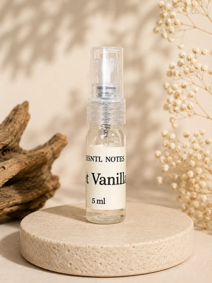 ESSNTL NOTES Just Vanilla : Vanilla Ice Cream Fragrance perfume 5ml travel size