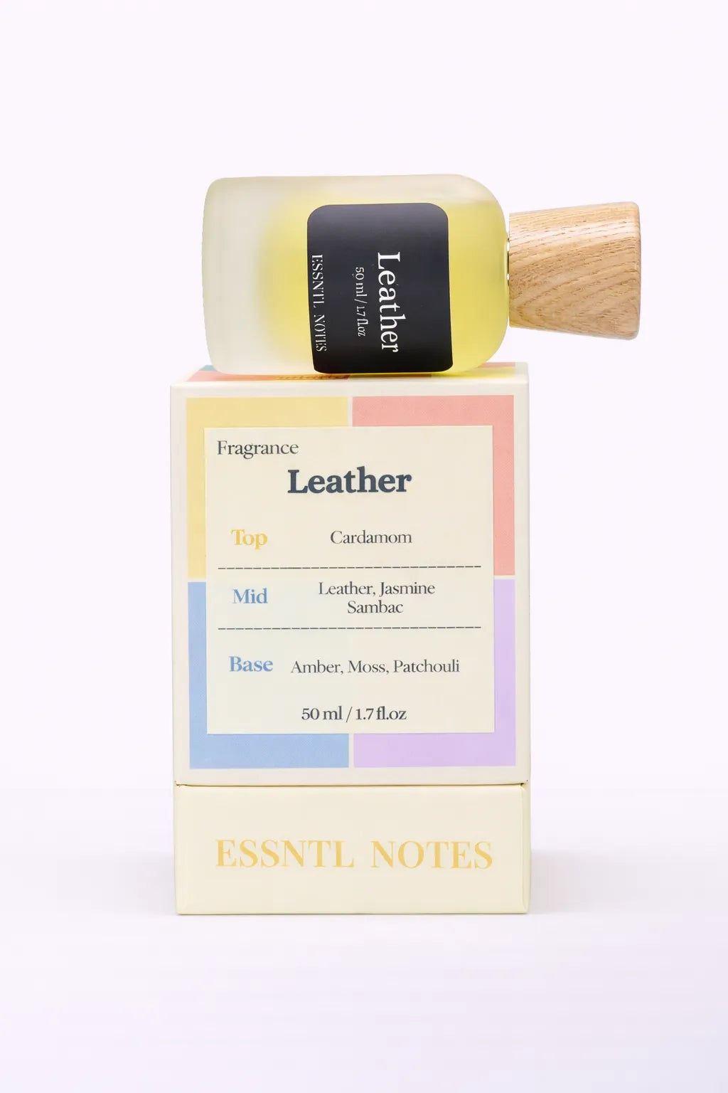 ESSNTL NOTES Leather Rich Sensual Leather Spicy 50ml perfume, premium fragrance ideal for gifting, with premium gift box, ideal for gifting