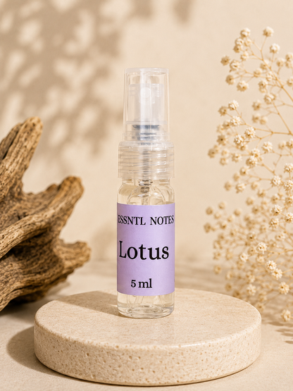 LOTUS 5ml Perfume Bottle by ESSNTL NOTES – Lotus and Musk Fragrance