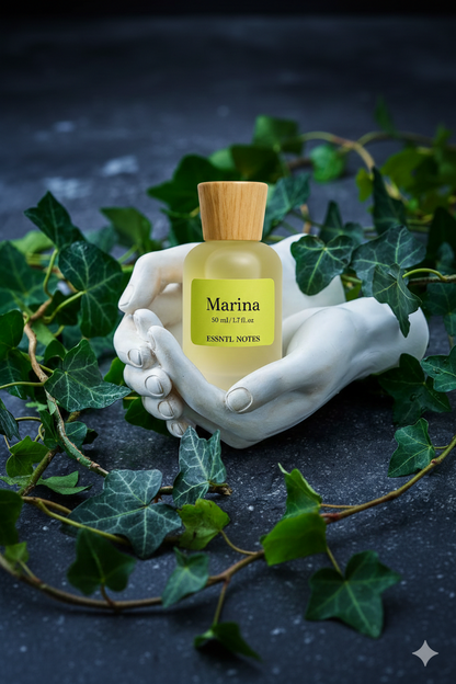 ESSNTL NOTES Marina Perfume – Fresh & Radiant Floral Fruity Fragrance | 50ml Eau de Parfum | Bright, Elegant Scent | Long-Lasting Luxury Perfume for Men & Women | Modern, Mediterranean Signature Vibe
