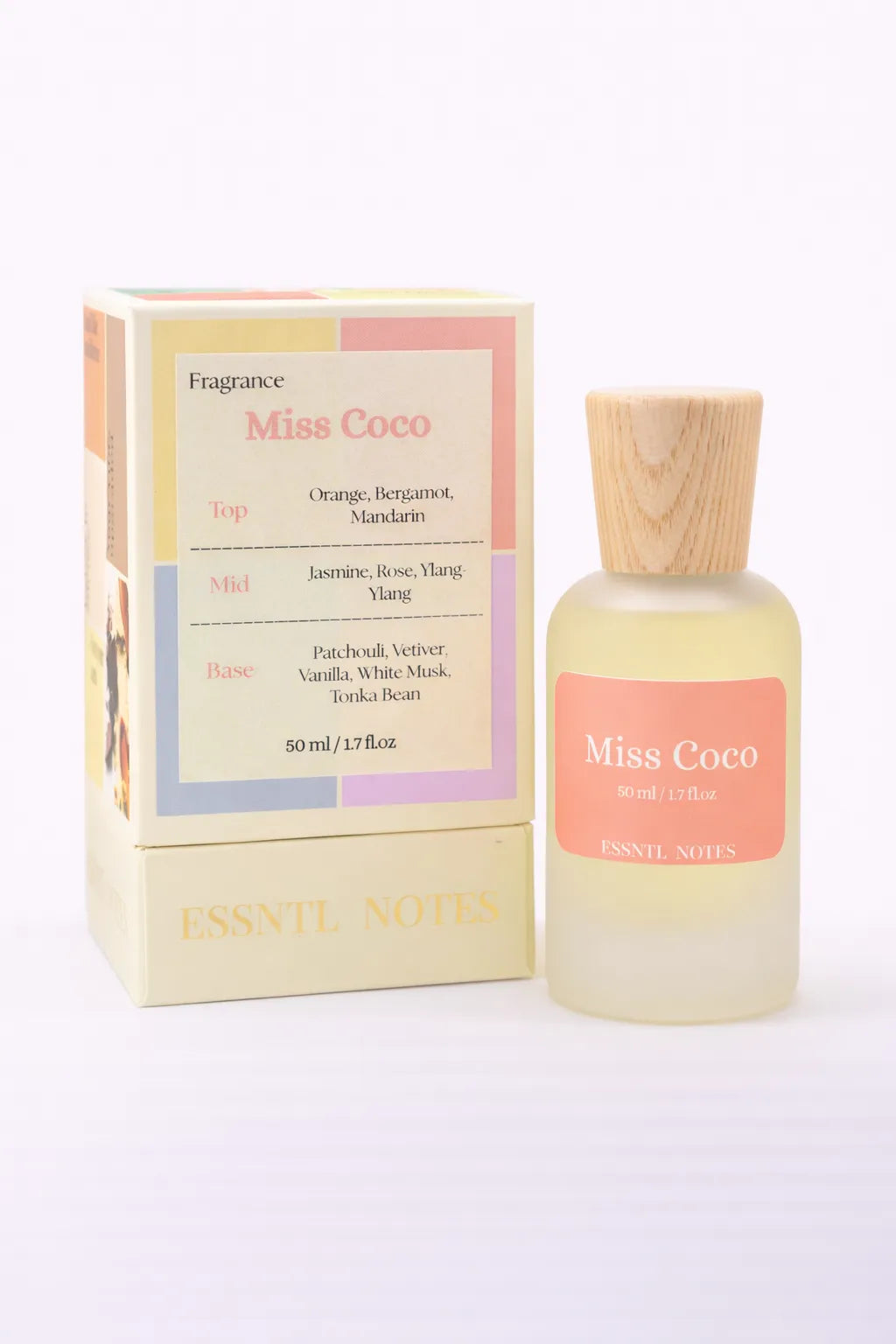 ESSNTL NOTES Miss Coco Chic Modern Floral Citrus 50ml perfume, premium fragrance ideal for gifting, with premium gift box, ideal for gifting