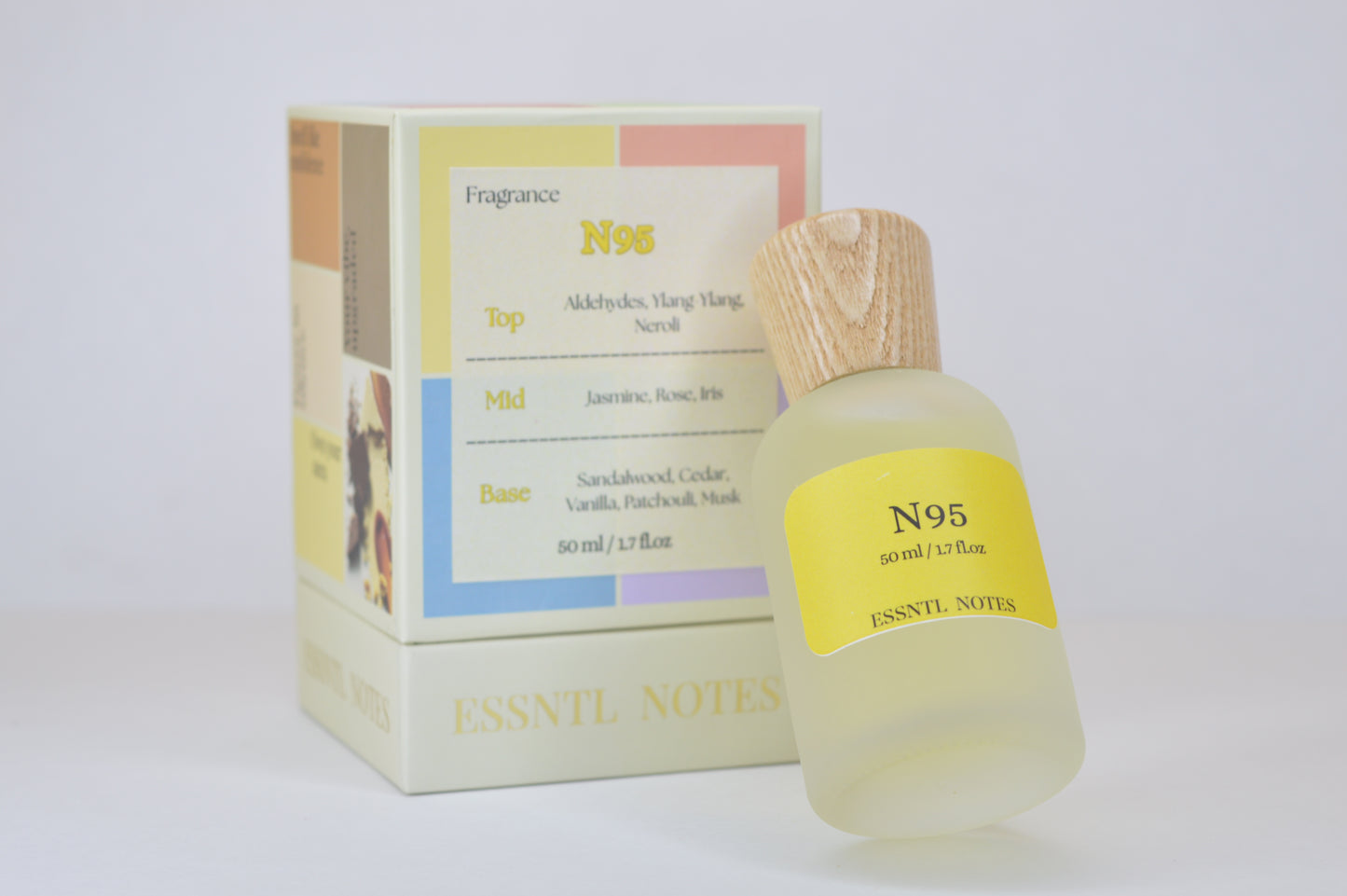 ESSNTL NOTES N95 Perfume - Legendary & Elegant Floral Aldehyde Fragrance | 50ml Eau de Parfum | Powdery, Sophisticated & Timeless Scent | Long-Lasting Signature Fragrance | Classic & Clean Scent