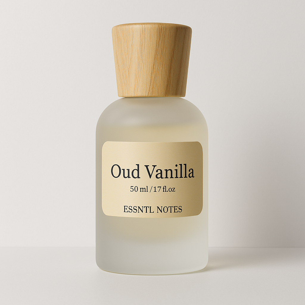 ESSNTL NOTES Oud Vanilla Perfume - Rich & Exotic Gourmand Oud Fragrance | 50ml Eau de Parfum | Warm, Sensual & Spicy-Sweet Scent | Long-Lasting Luxury Perfume for Men & Women | Deep, Opulent Signature Vibe