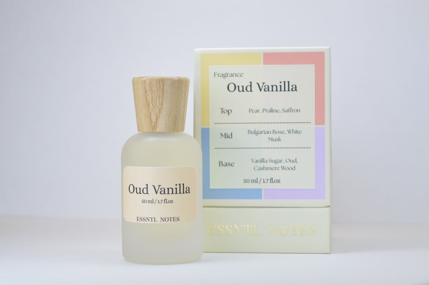 ESSNTL NOTES Oud Vanilla Perfume - Rich & Exotic Gourmand Oud Fragrance | 50ml Eau de Parfum | Warm, Sensual & Spicy-Sweet Scent | Long-Lasting Luxury Perfume for Men & Women | Deep, Opulent Signature Vibe