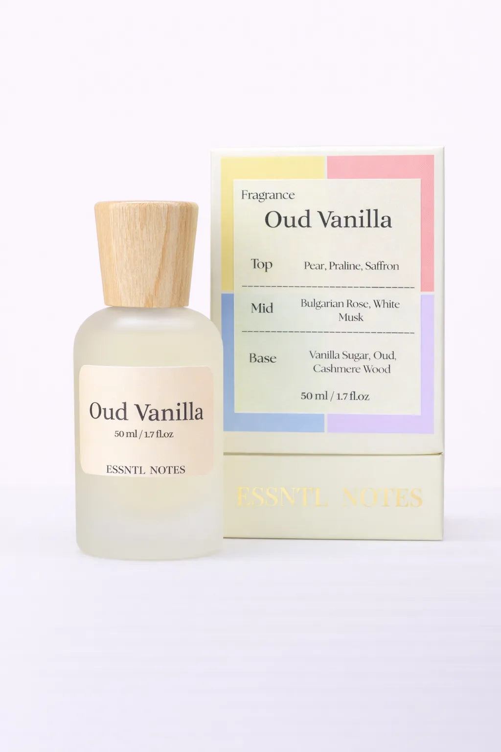 ESSNTL NOTES Oud Vanilla perfume with premium packaging, ideal for gifting