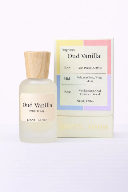 ESSNTL NOTES Oud Vanilla perfume with premium packaging, ideal for gifting