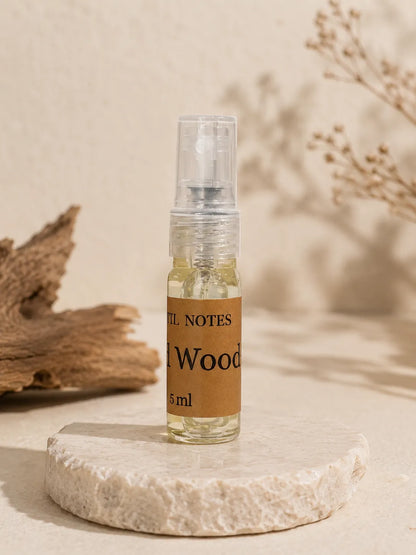 ESSNTL NOTES Oud Wood Mysterious Exotic Oud Woody 5ml perfume sample for fragrance discovery and gifting