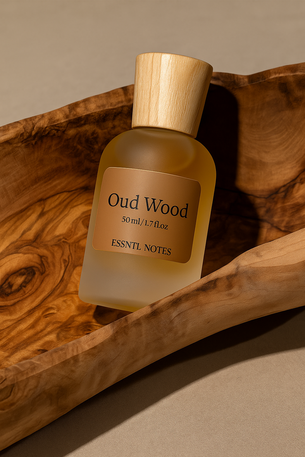 ESSNTL NOTES Oud Wood Perfume - Mysterious & Exotic Oud Woody Fragrance | 50ml Eau de Parfum | Warm, Smoky & Luxurious Scent | Long-Lasting Statement Fragrance | Classic & Clean Scent for Men & Women