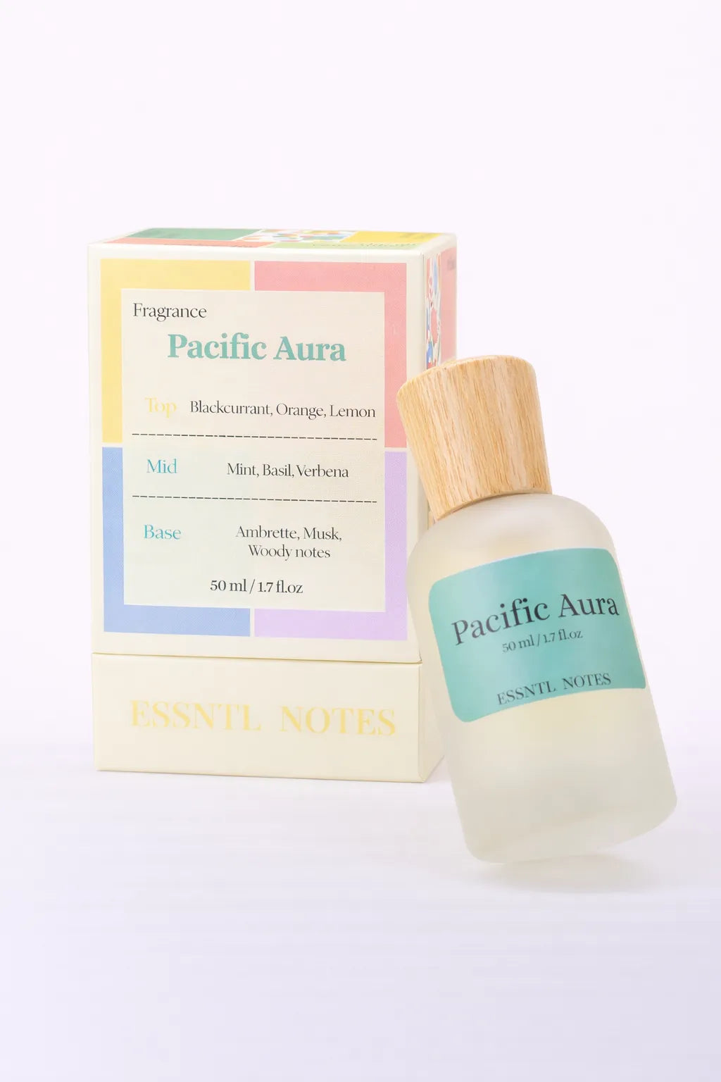 ESSNTL NOTES Pacific Aura Fresh Relaxing Citrus Green 50ml perfume, premium fragrance ideal for gifting, with premium gift box, ideal for gifting
