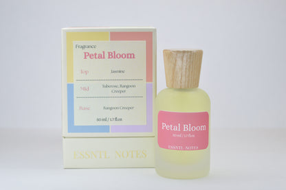 ESSNTL NOTES Petal Bloom Perfume – Lush & Enchanting Floral Bouquet Fragrance | 50ml Eau de Parfum | Fresh & Graceful Scent | Long-Lasting Perfume for Men & Women | Natural, Elegant Signature Vibe