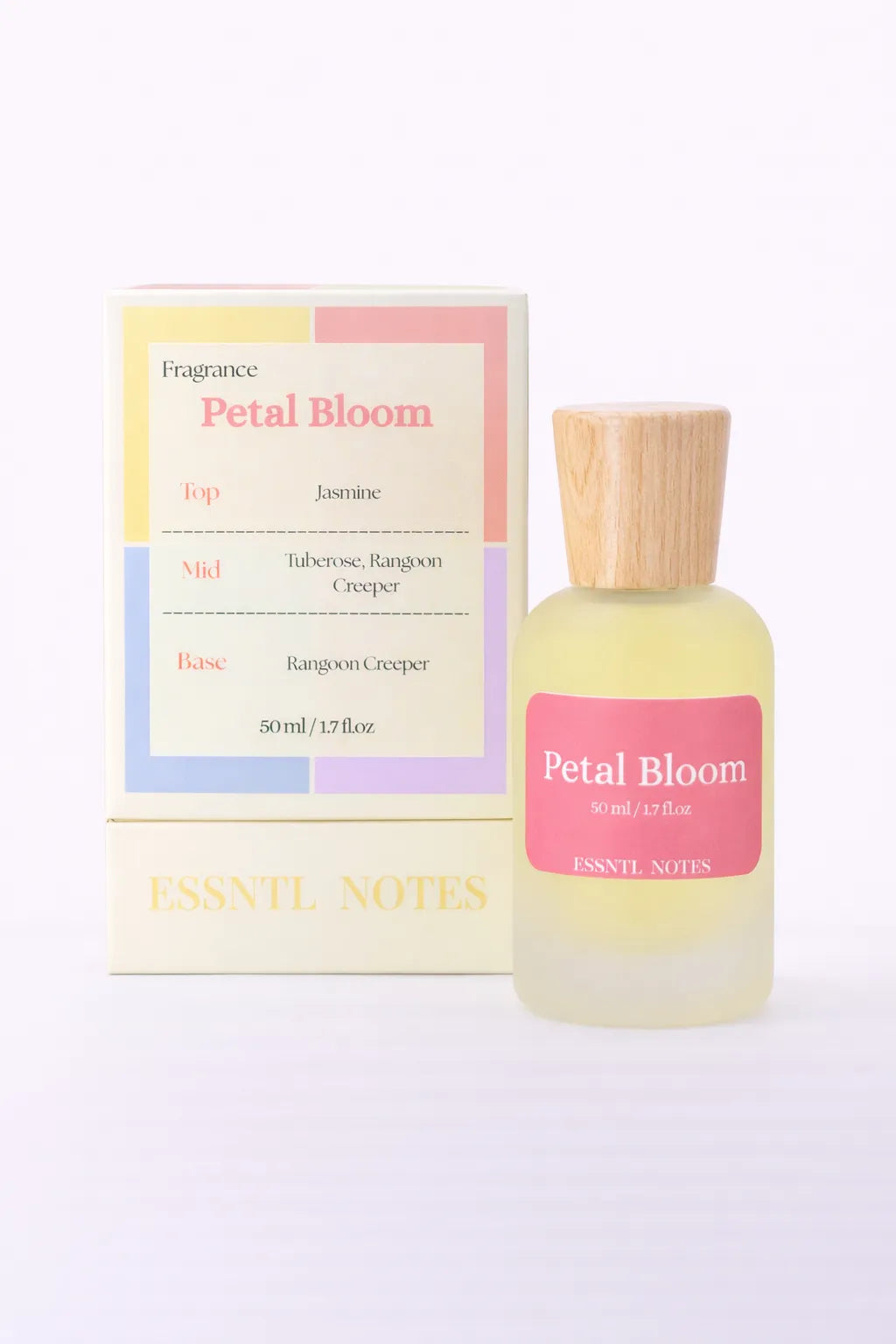 ESSNTL NOTES Petal Bloom perfume with premium packaging, ideal for gifting