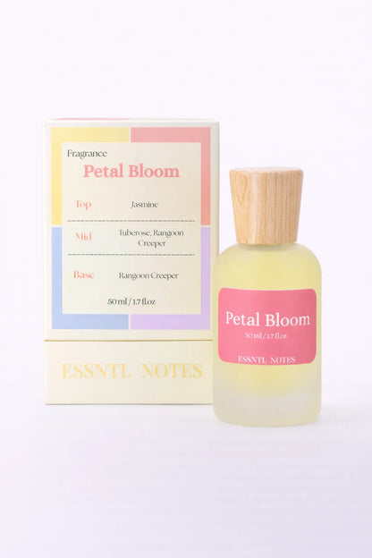 ESSNTL NOTES Petal Bloom perfume with premium packaging, ideal for gifting
