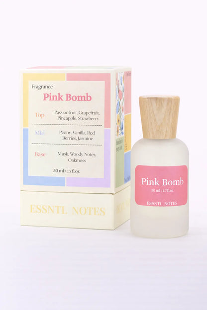ESSNTL NOTES Pink Bomb Playful Fruity Floral 50ml perfume, premium fragrance ideal for gifting, with premium gift box, ideal for gifting