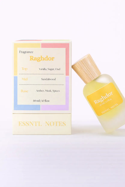 ESSNTL NOTES Raghdor perfume with premium packaging, ideal for gifting