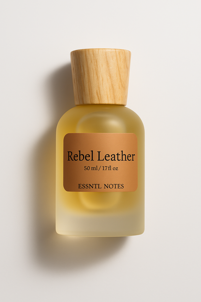 ESSNTL NOTES Rebel Leather Perfume – Bold & Intense Leather Suede Fragrance | 50ml Eau de Parfum | Smoky, Rich & Masculine Scent | Long-Lasting Luxury Perfume for Men & Women | Dark, Powerful Signature Vibe