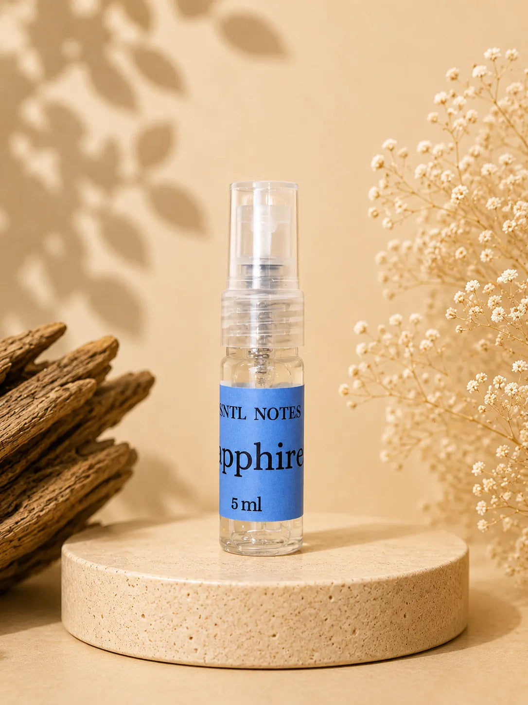 ESSNTL NOTES Sapphire Fresh Refined Aquatic Citrus 5ml perfume sample for fragrance discovery and gifting