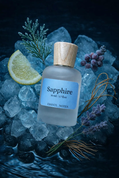 ESSNTL NOTES Sapphire Fresh Refined Aquatic Citrus 50ml , premium fragrance ideal for gifting