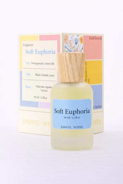 ESSNTL NOTES Soft Euphoria Sensual Dreamy Floral Oriental 50ml perfume, premium fragrance ideal for gifting, with premium gift box, ideal for gifting