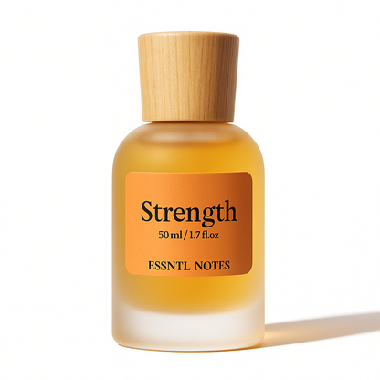 ESSNTL NOTES Strength Perfume - Warm & Addictive Spicy Oriental Fragrance | 50ml Eau de Parfum | Sweet, Inviting & Masculine Scent | Long-Lasting Luxury Scent for Men & Women | Modern & Confident Charm