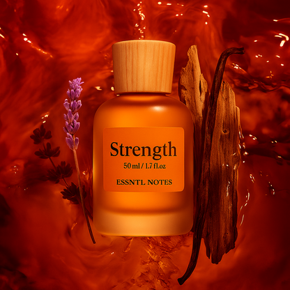 ESSNTL NOTES Strength Perfume - Warm & Addictive Spicy Oriental Fragrance | 50ml Eau de Parfum | Sweet, Inviting & Masculine Scent | Long-Lasting Luxury Scent for Men & Women | Modern & Confident Charm