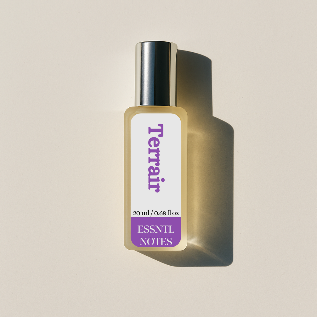 ESSNTL NOTES Terrair Perfume – Earthy & Sophisticated Woody Citrus Fragrance | 50ml Eau de Parfum | Fresh, Mineral & Refined Scent | Long-Lasting Luxury Perfume for Men & Women | Grounded, Timeless Signature Vibe