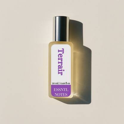 ESSNTL NOTES Terrair Perfume – Earthy & Sophisticated Woody Citrus Fragrance | 50ml Eau de Parfum | Fresh, Mineral & Refined Scent | Long-Lasting Luxury Perfume for Men & Women | Grounded, Timeless Signature Vibe