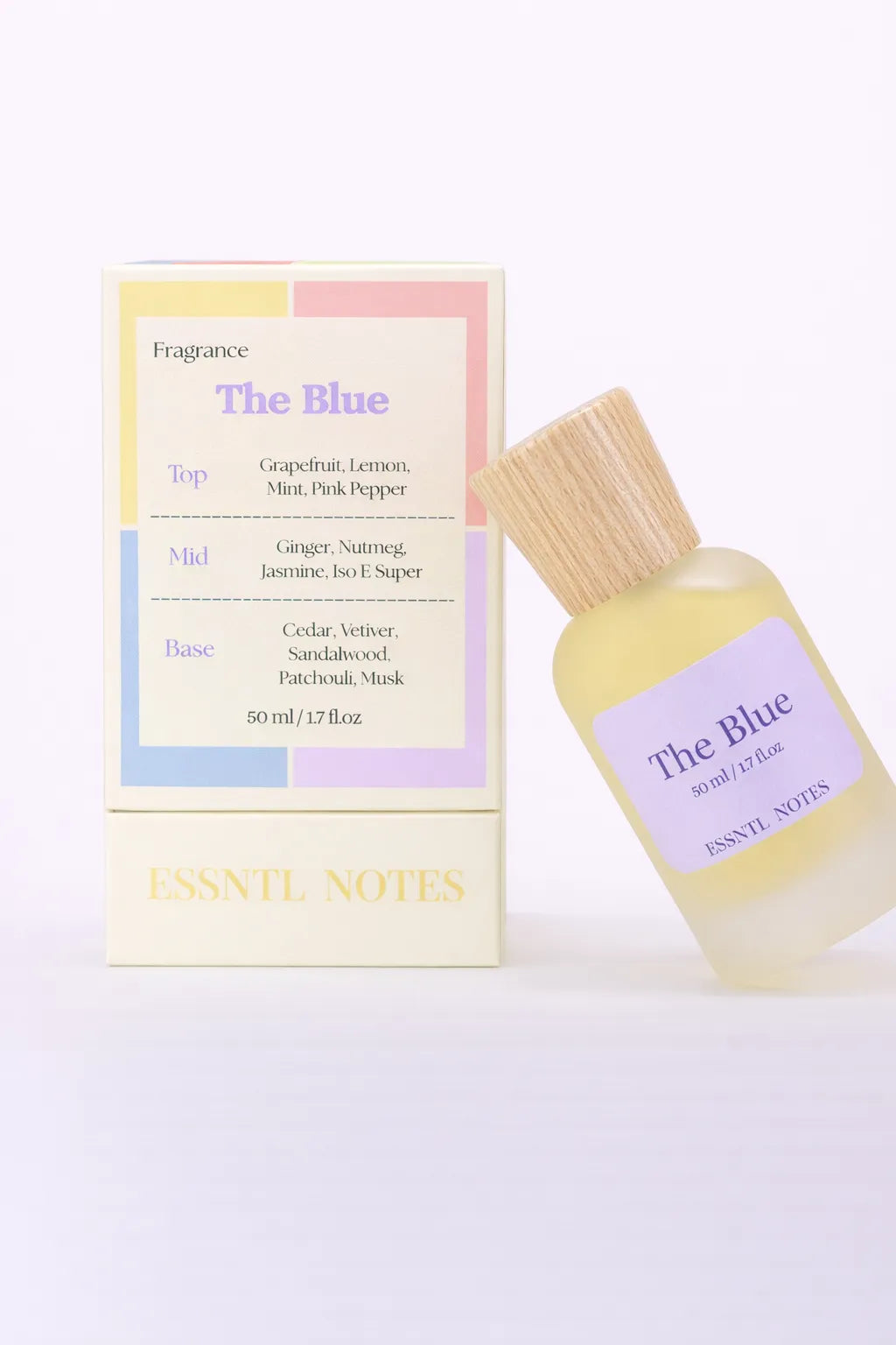 ESSNTL NOTES The Blue Timeless Sophisticated Citrus Woody 50ml perfume, premium fragrance ideal for gifting, with premium gift box, ideal for gifting