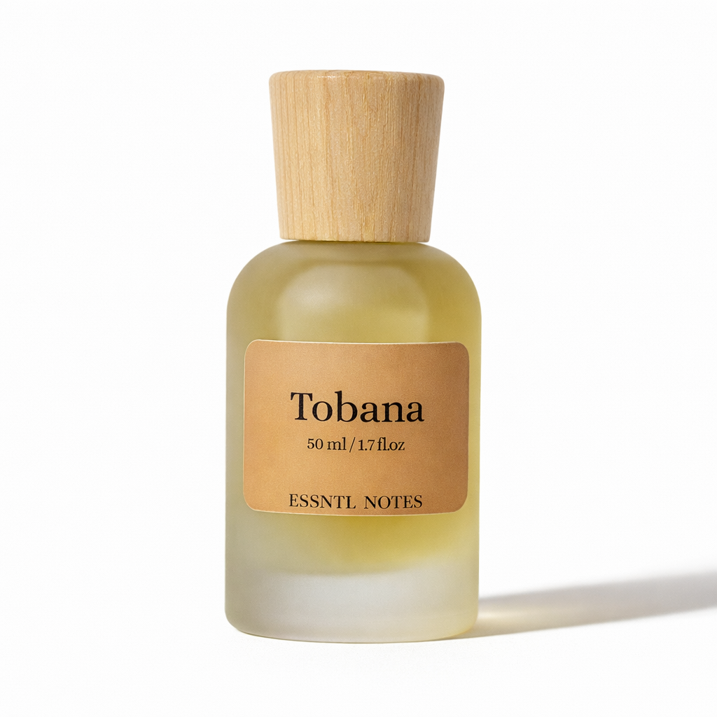 ESSNTL NOTES Tobana Perfume - Warm & Opulent Tobacco Vanilla Fragrance | 50ml Eau de Parfum | Sweet, Spicy & Luxurious Scent | Long-Lasting Bold Fragrance | Unisex Classic & Clean Scent