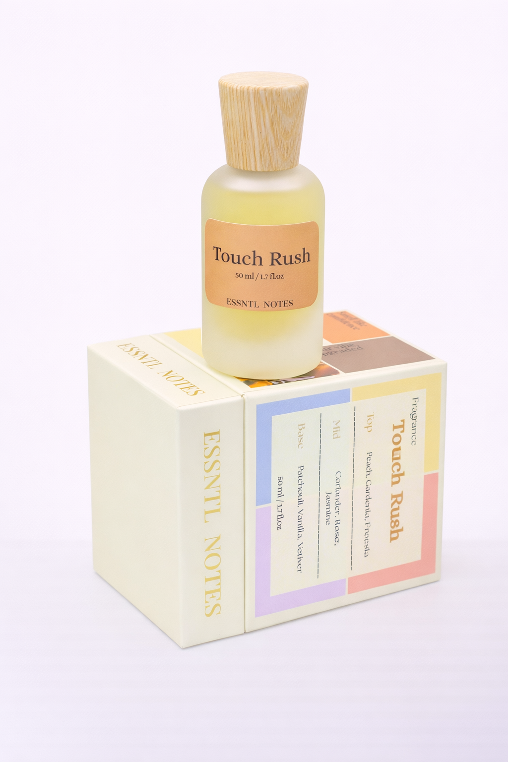 ESSNTL NOTES Touch Rush Perfume – Bold & Addictive Floral-Chypre Fragrance | 50ml Eau de Parfum | Sensual, Modern & Energetic Scent | Long-Lasting Perfume for both | Confident, Captivating Signature Vibe