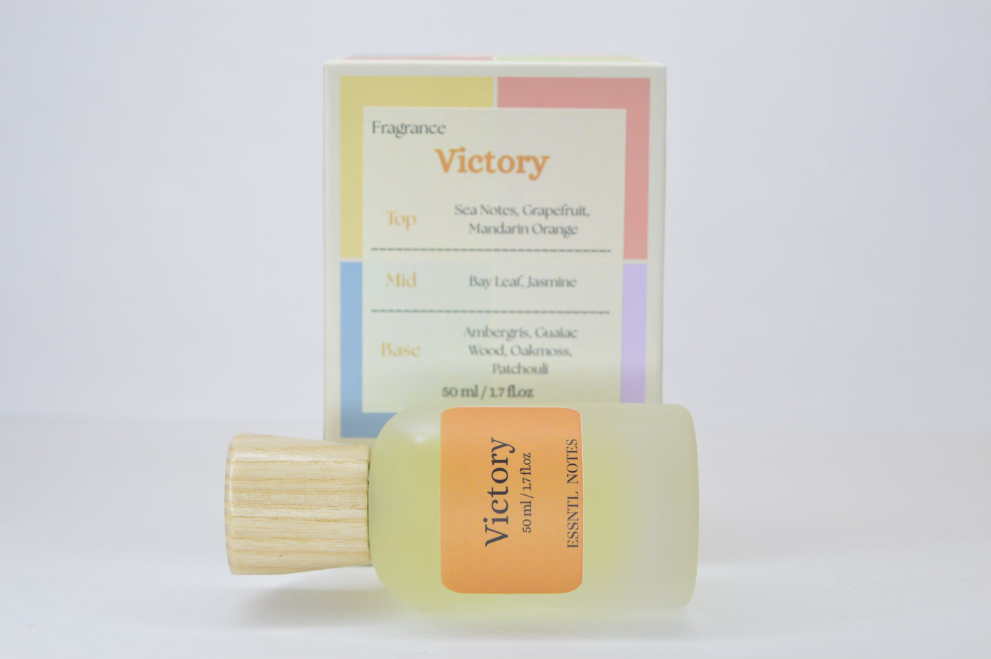 ESSNTL NOTES Victory Perfume - Powerful & Energetic Citrus Woody Fragrance | 50ml Eau de Parfum | Bold, Fresh & Confident Scent | Long-Lasting Sporty Fragrance | Classic & Clean Scent for Men & Women