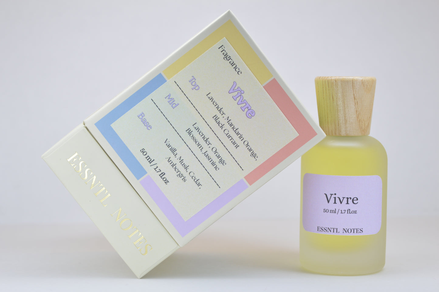 ESSNTL NOTES Vivre Perfume - Bold & Sensual Floral Amber Fragrance | 50ml Eau de Parfum | Radiant, Confident & Addictive Scent | Long-Lasting Luxury Scent for Men & Women | Unisex Power & Elegance in Every Spritz
